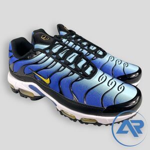 Nike Air Max Plus Golf Shoes Hyper Blue Infinite Gold Men's Size 9 FZ4150-400